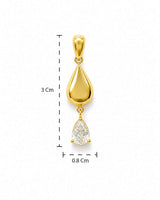 Tarini Pendant in Metal - Size Reference