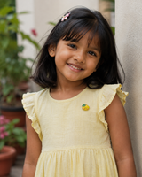 Citrus Smile Brooch in Yellow - Styled View