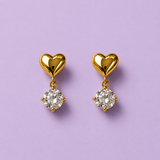 Ziya Earrings in Metal - Product View