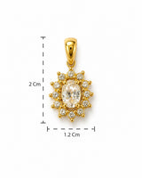 Rena Pendant in Metal - Size Reference