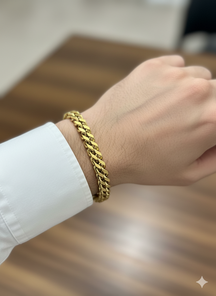 Men’s Gold Classic Cuban Link Bracelet