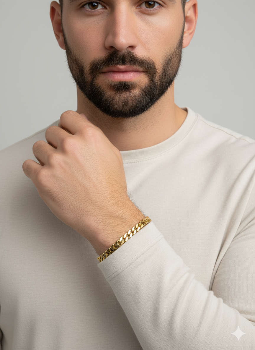 Men’s Gold Classic Cuban Link Bracelet