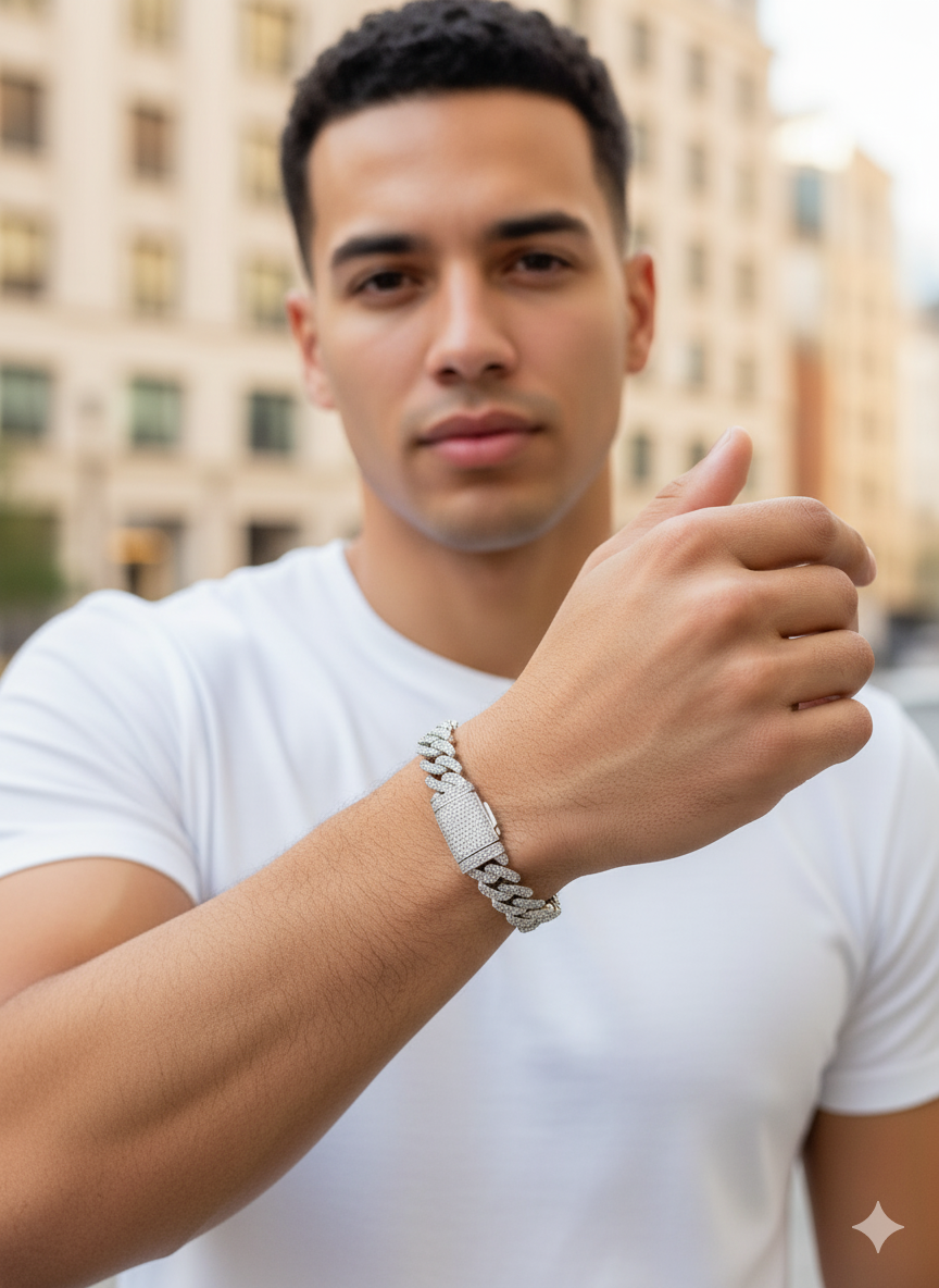 Men’s Silver Cuban Bracelet
