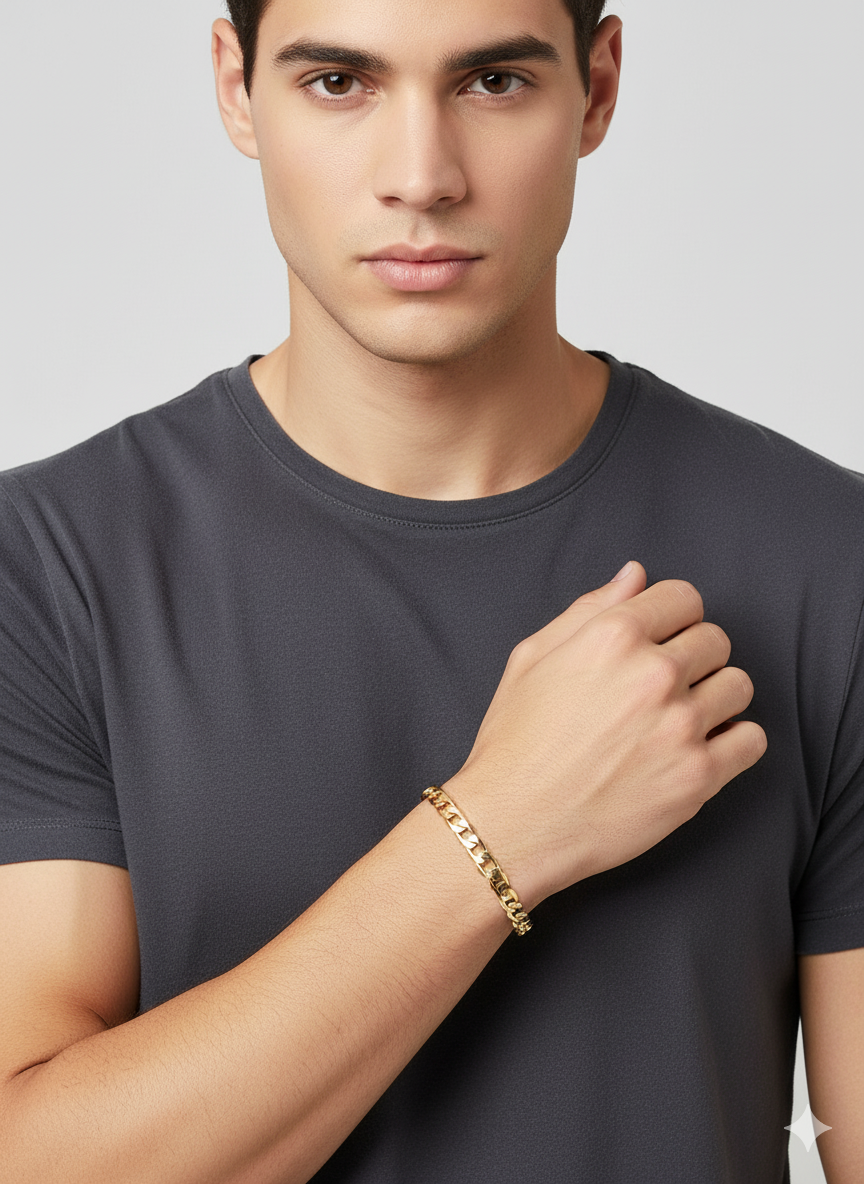 Men’s Gold Cuban Link Bracelet
