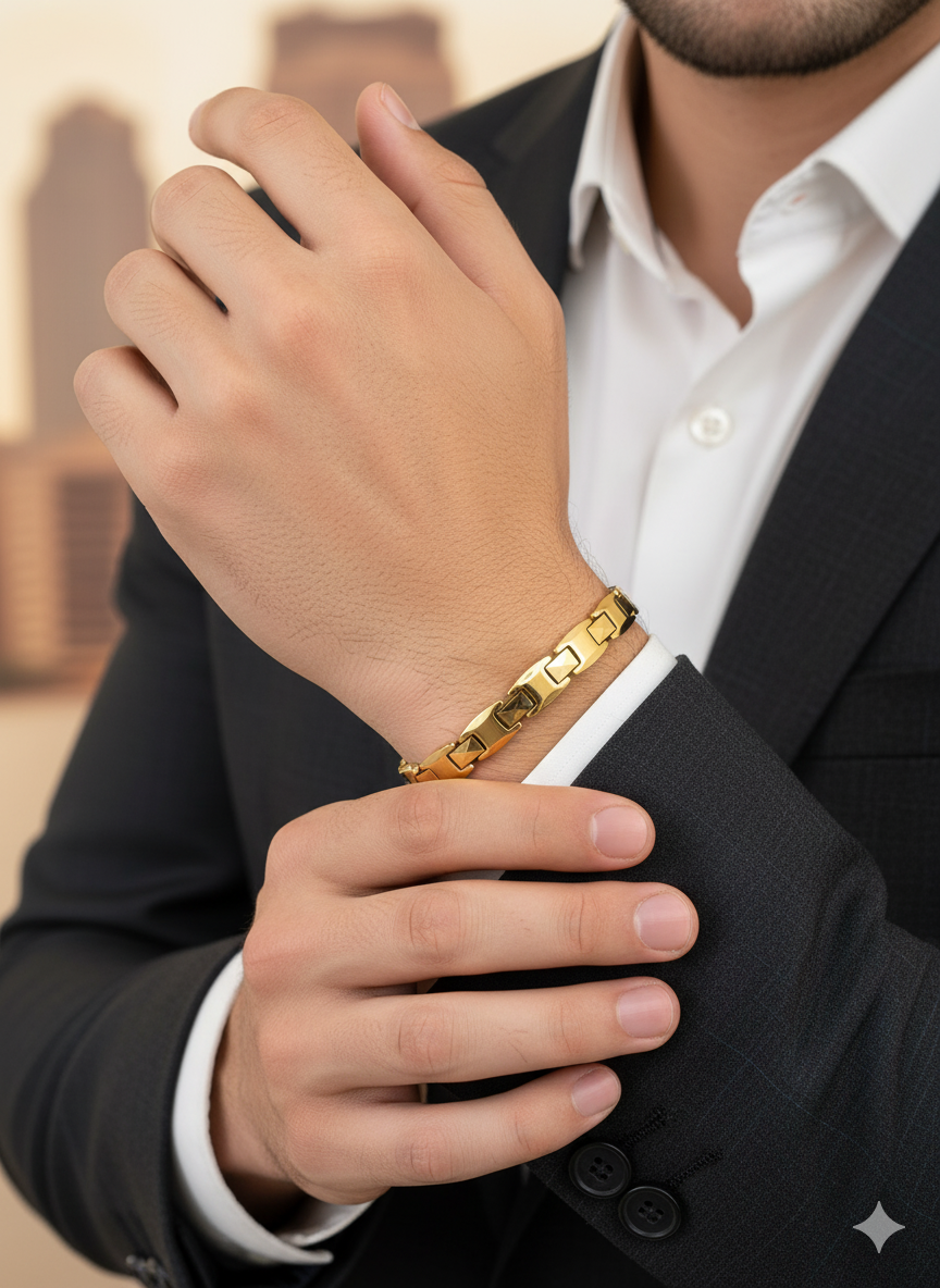 Sleek Gold Link Bracelet