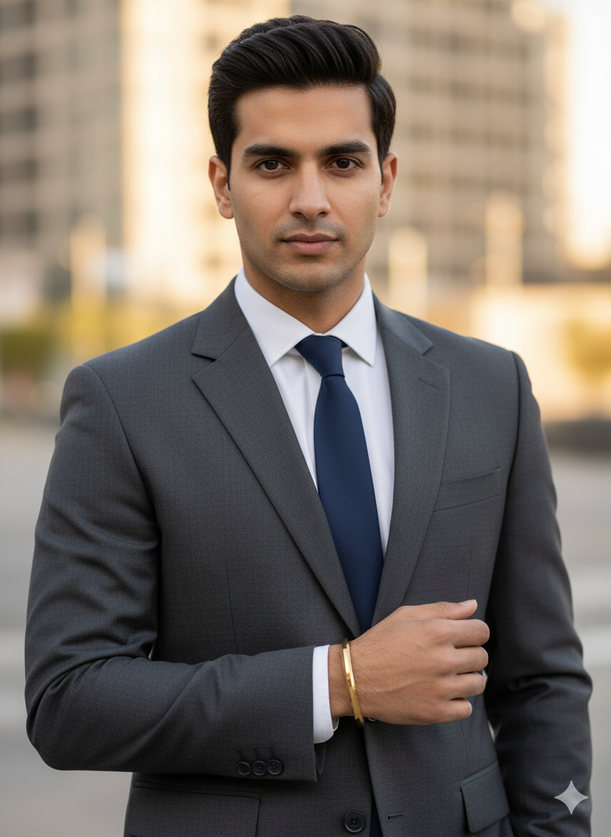 Men’s Gold Polished Kada Bracelet