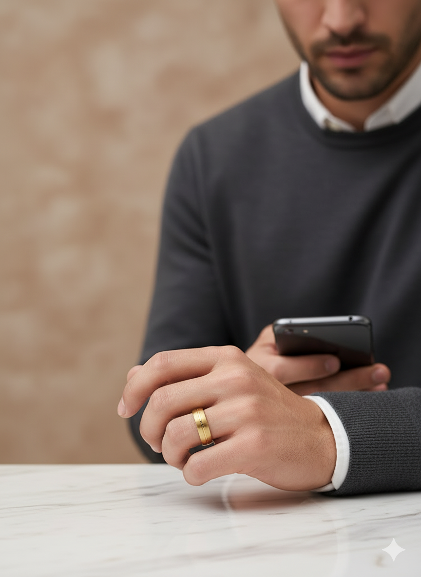 Men’s Classic Gold Band Ring