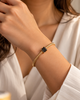 Black Solitaire Bracelet