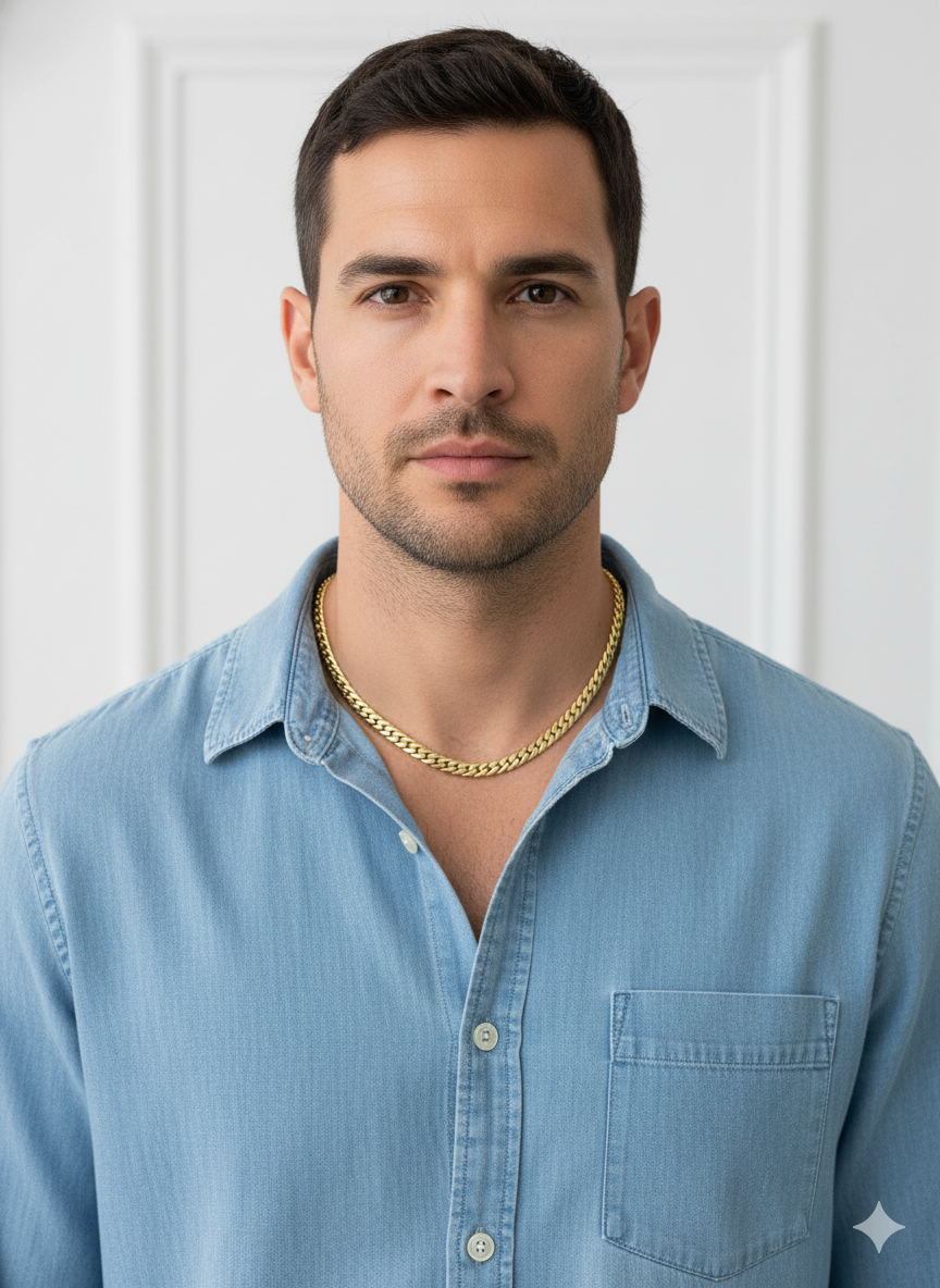 Men's Gold Cuban Chain Necklace