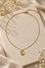 Cervina Necklace in Gold Tone