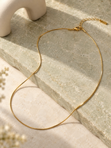 Smoothline Chain Necklace in Gold Tone - Product View