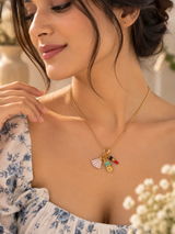 Tiny Tales Necklace in Metal - Styled View