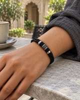 Black Rivet Bracelet