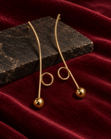 Golden Balance Earrings in Gold Tone