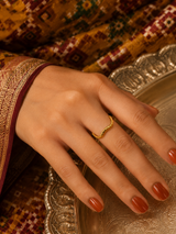 Facet Ring in Metal - Styled View