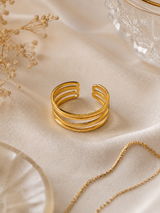 Trinity Curve Ring in Metal