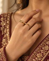 Ringlet Ring in Gold Tone