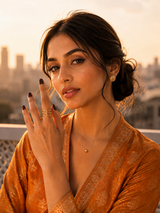 Layer Loop Ring in Gold Tone - Styled View