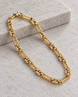 Gold-Tone Crystal Link Bracelet