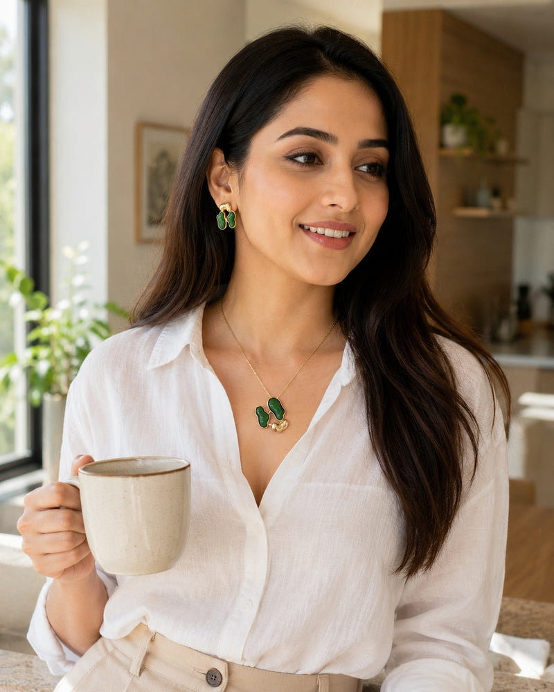Green Muse Pendant Set