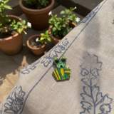 Snack & Shades Brooch in Green - Product View
