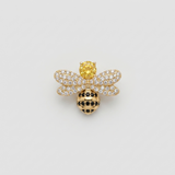 Honey Gem Brooch in Metal - Product View