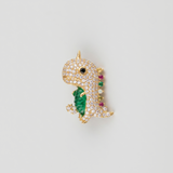Dino Wink Brooch in Metal - Product View