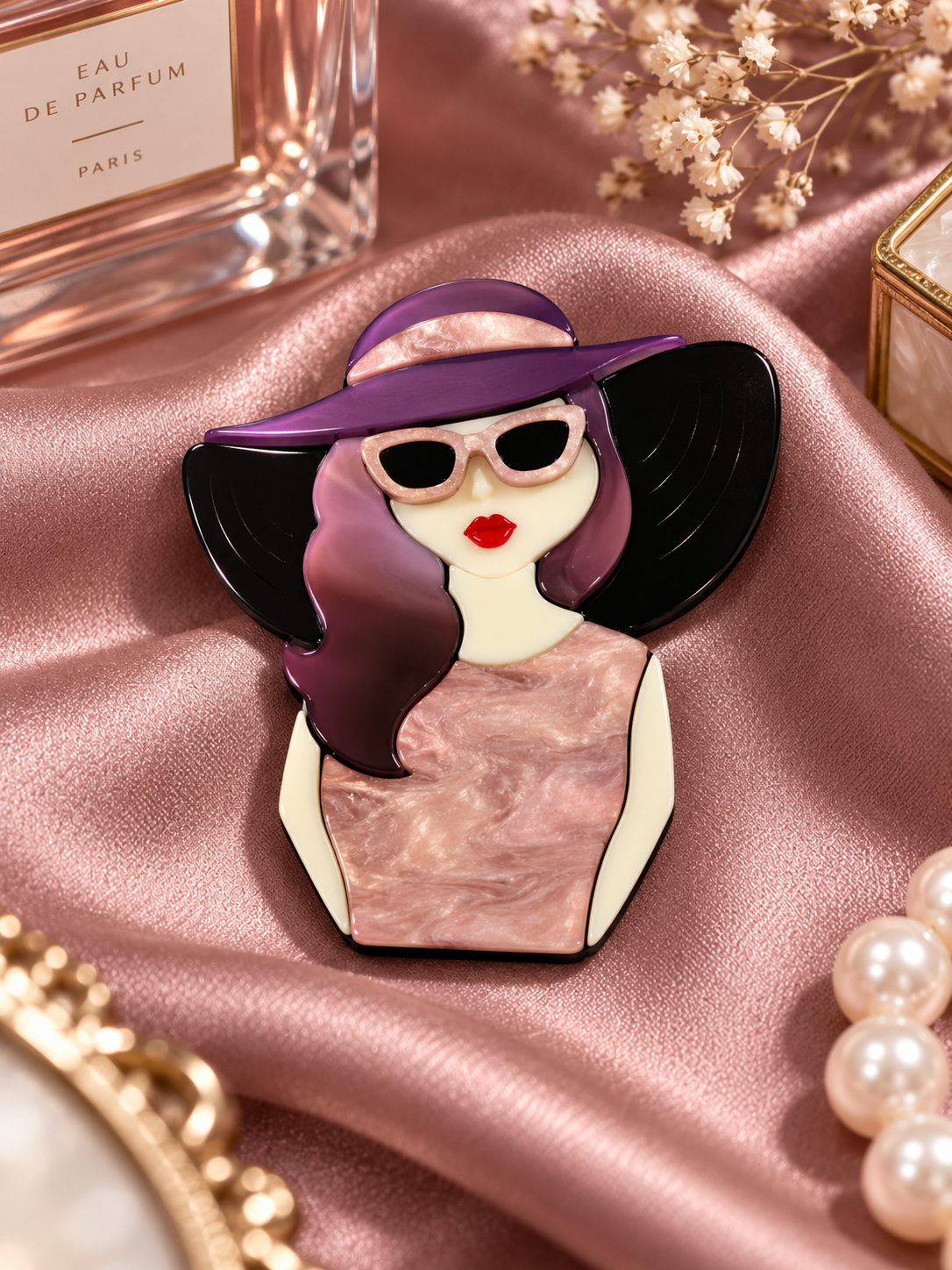 Purple Belle Brooch