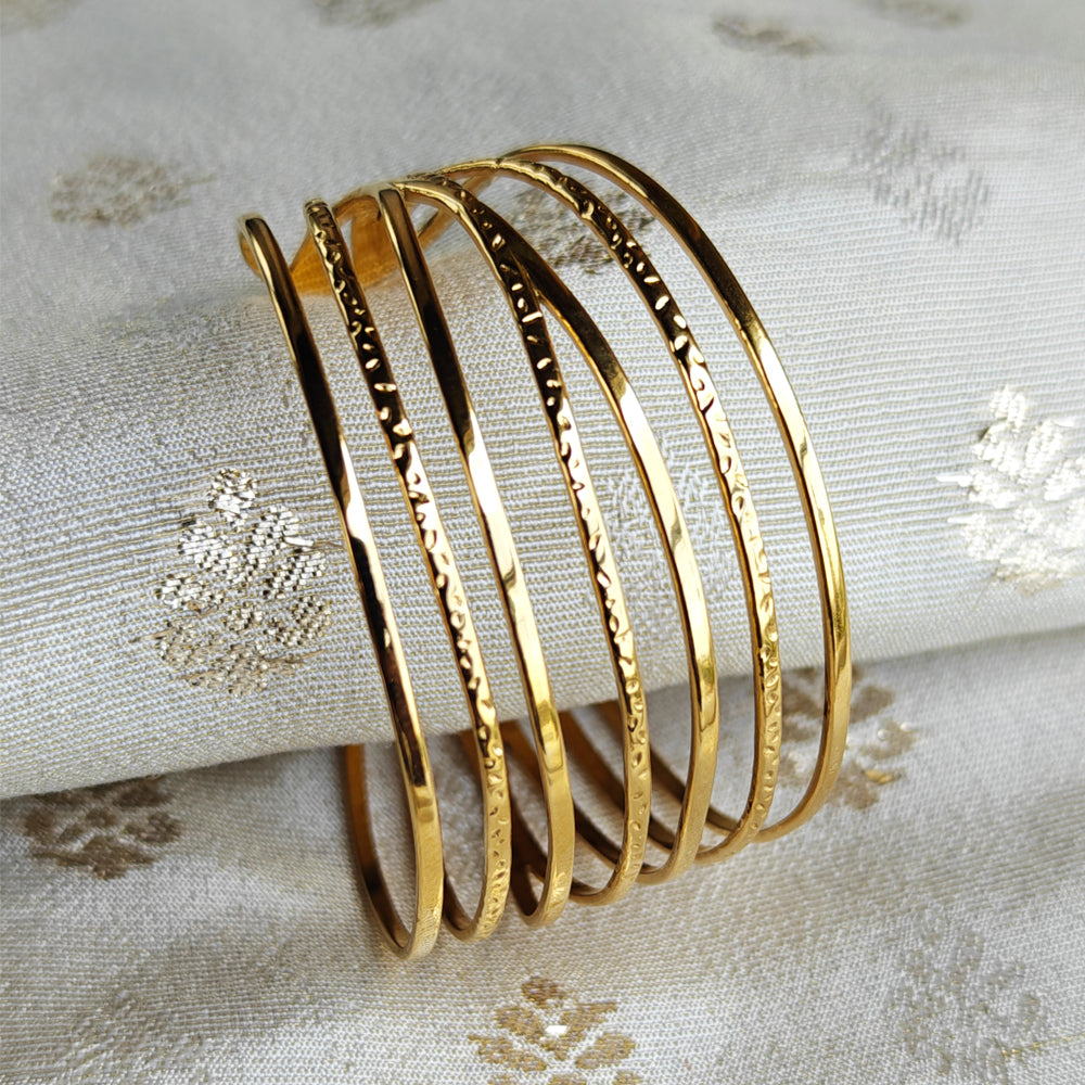 18K Gold Plated 7 Layer Bracelet