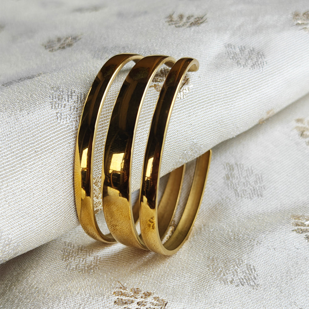 18K Gold Plated 3 Layer Bracelet