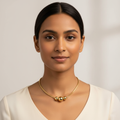 18k gold ball with snake chain