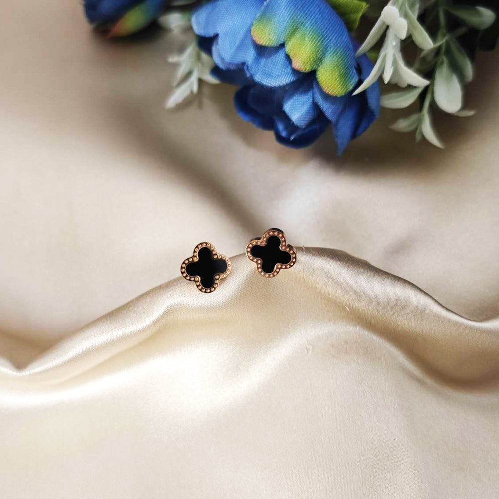 Rose Gold Plated Clove Style Earrings