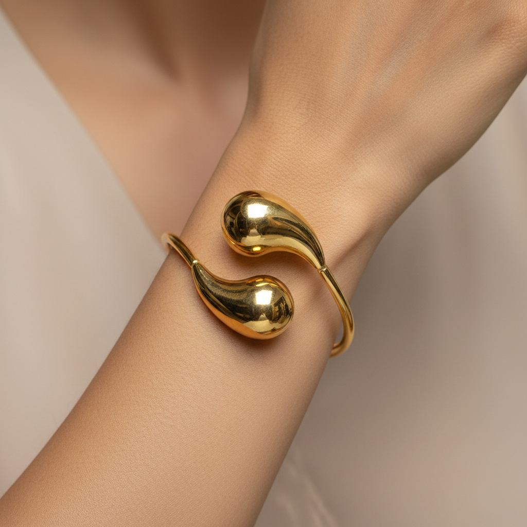 18K Gold Plated TearDrop Bracelet