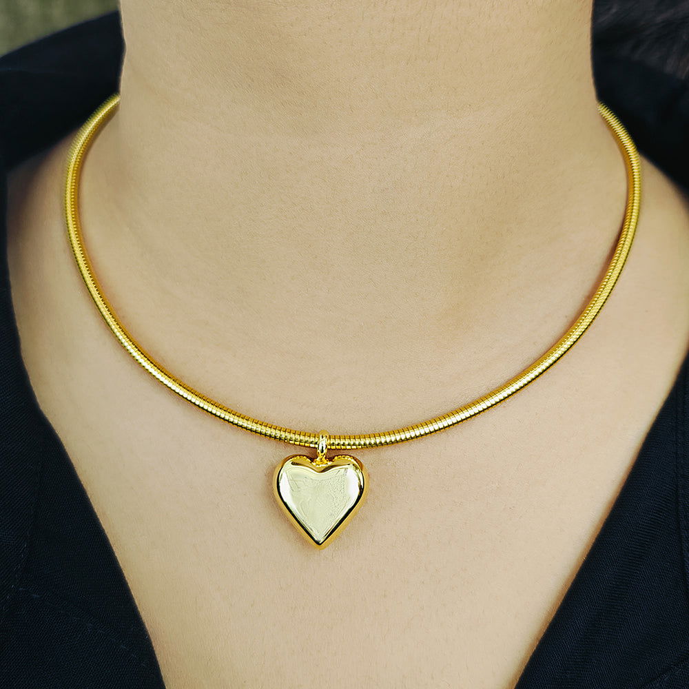 18k gold plated queen of heart