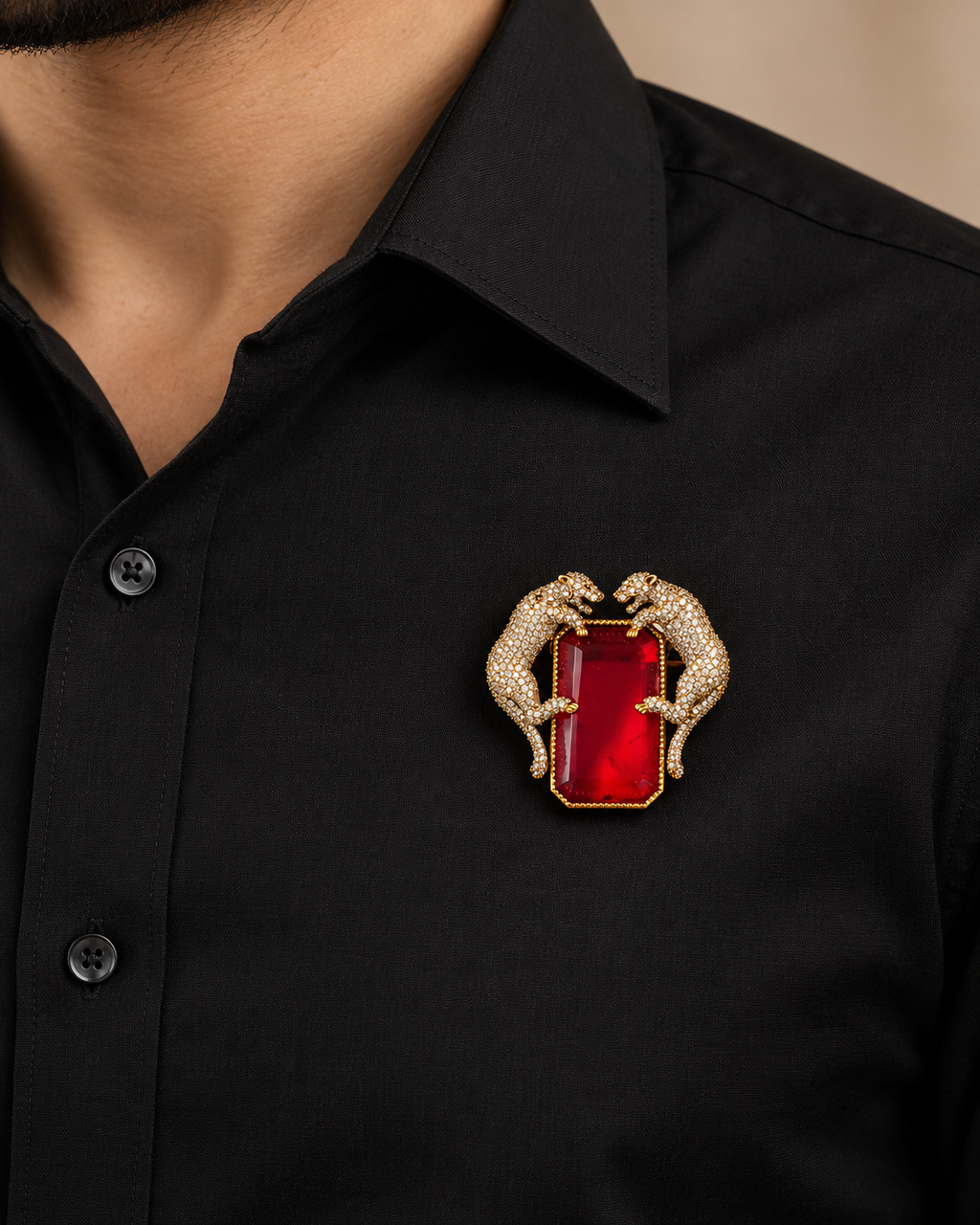 Panther Royale Brooch