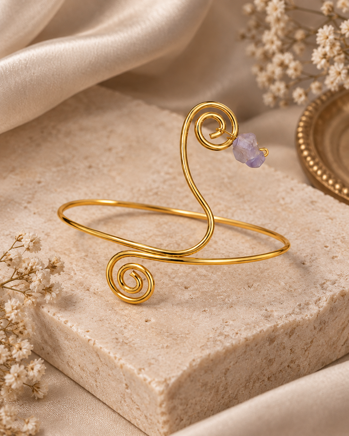 Violet Curl Armlet