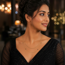 Avira Mangalsutra Chain in Gold Plated - Styled View
