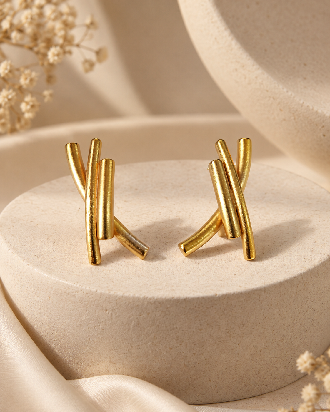 Rixa Earrings in Gold Tone - Product View