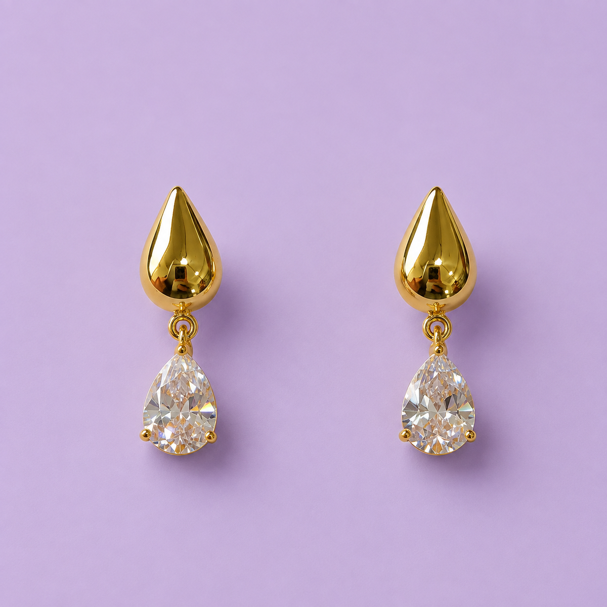 Tarika Earrings in Metal - Product View
