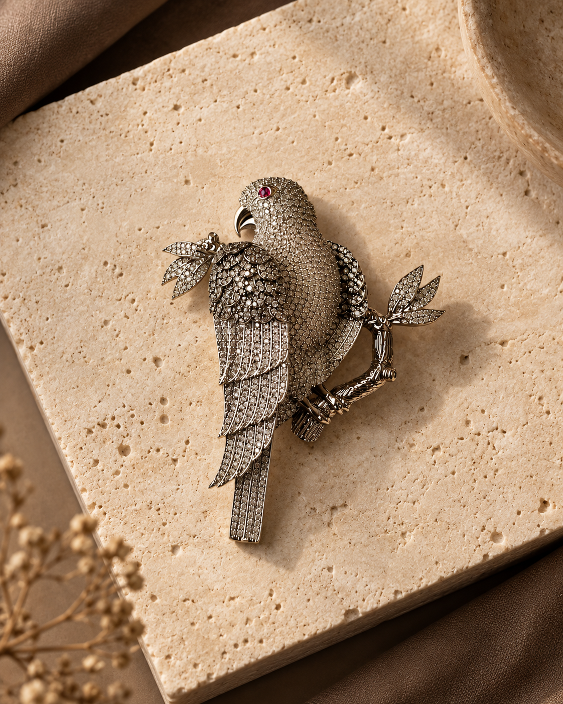 Imperial Perch Brooch