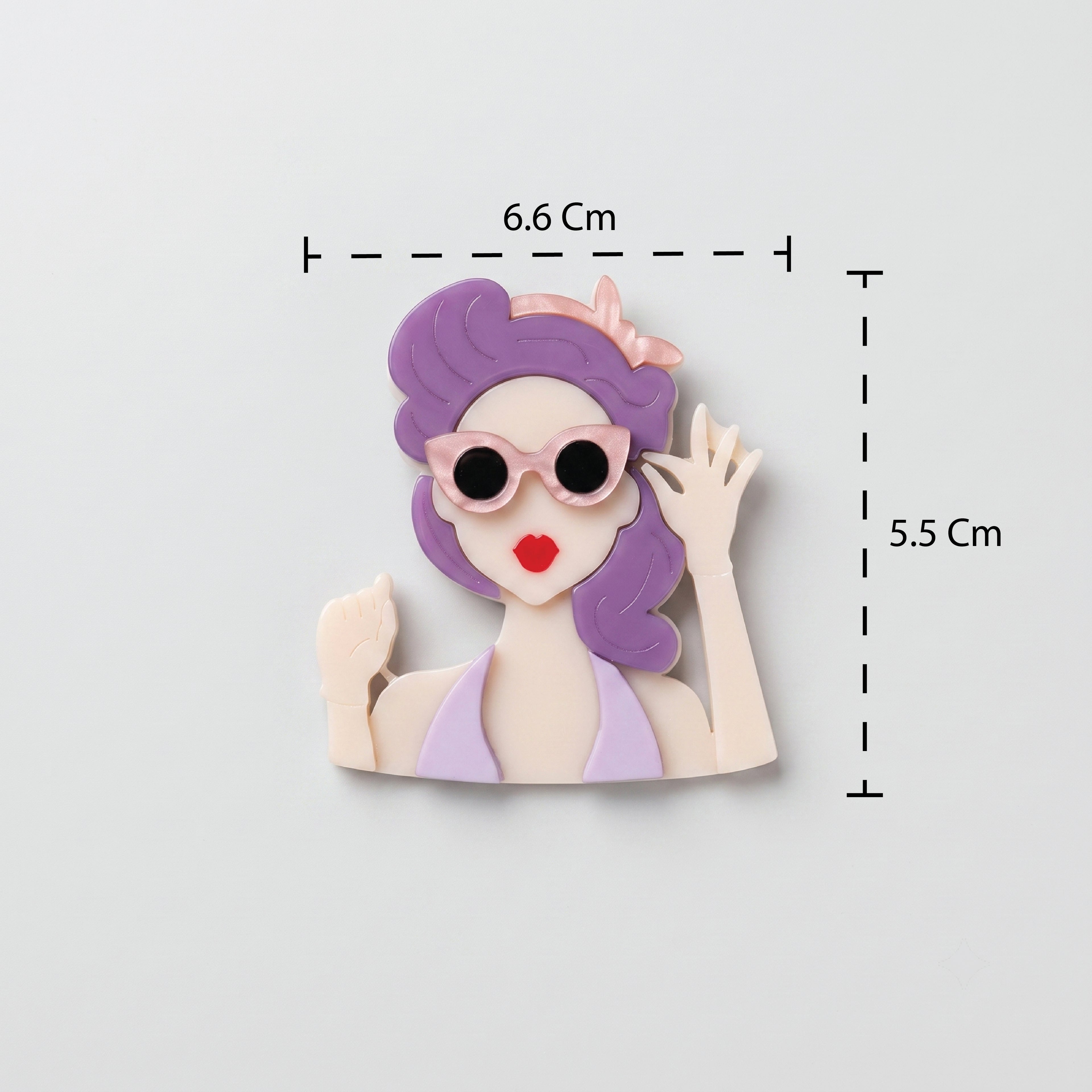 Lilac Lady Brooch