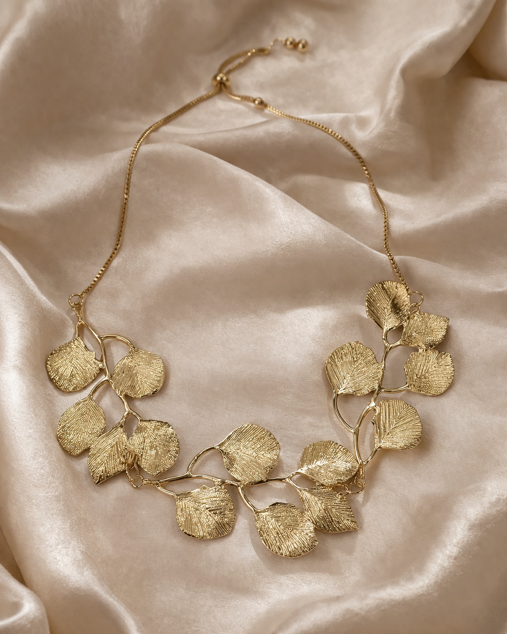 Gold Leaf Summer Necklace