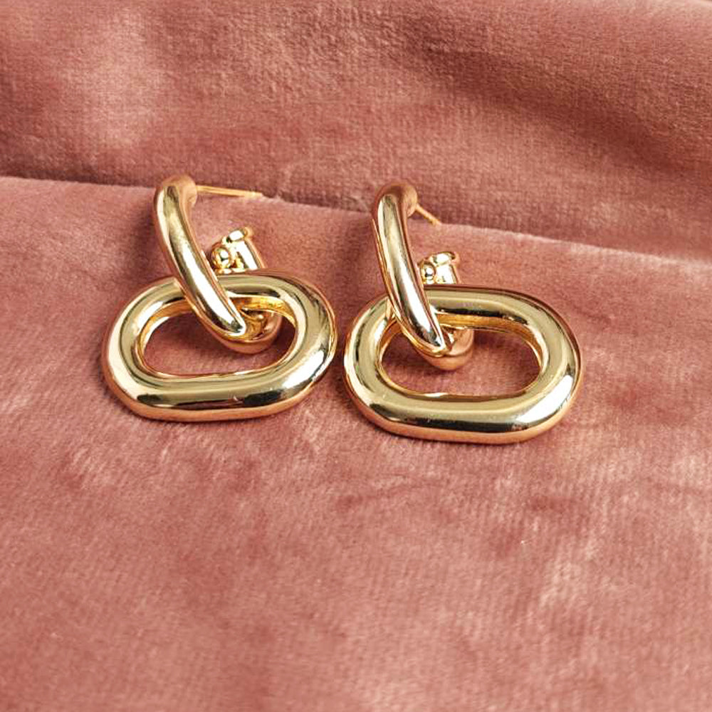 18K Gold Plated Party Wear Earrings Combo (Pack of 4)