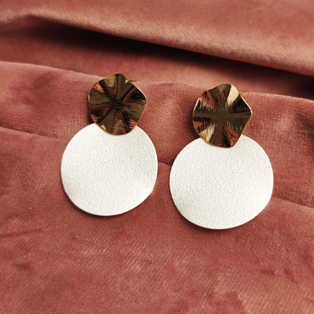 Gold and Silver Stud Earrings