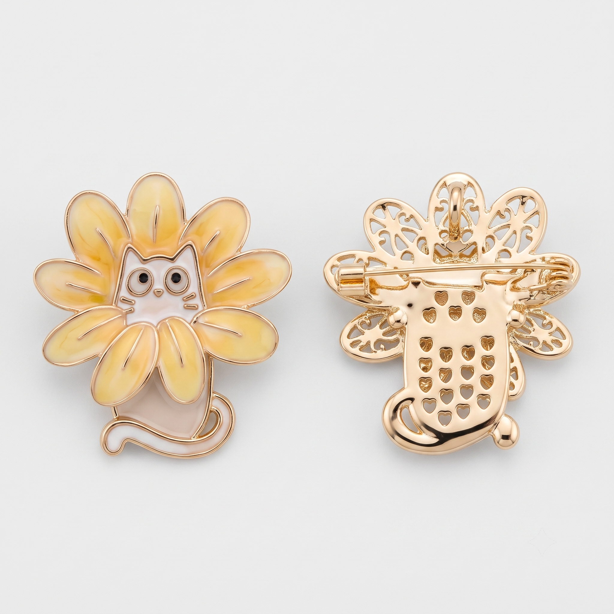 Purr Petal Brooch