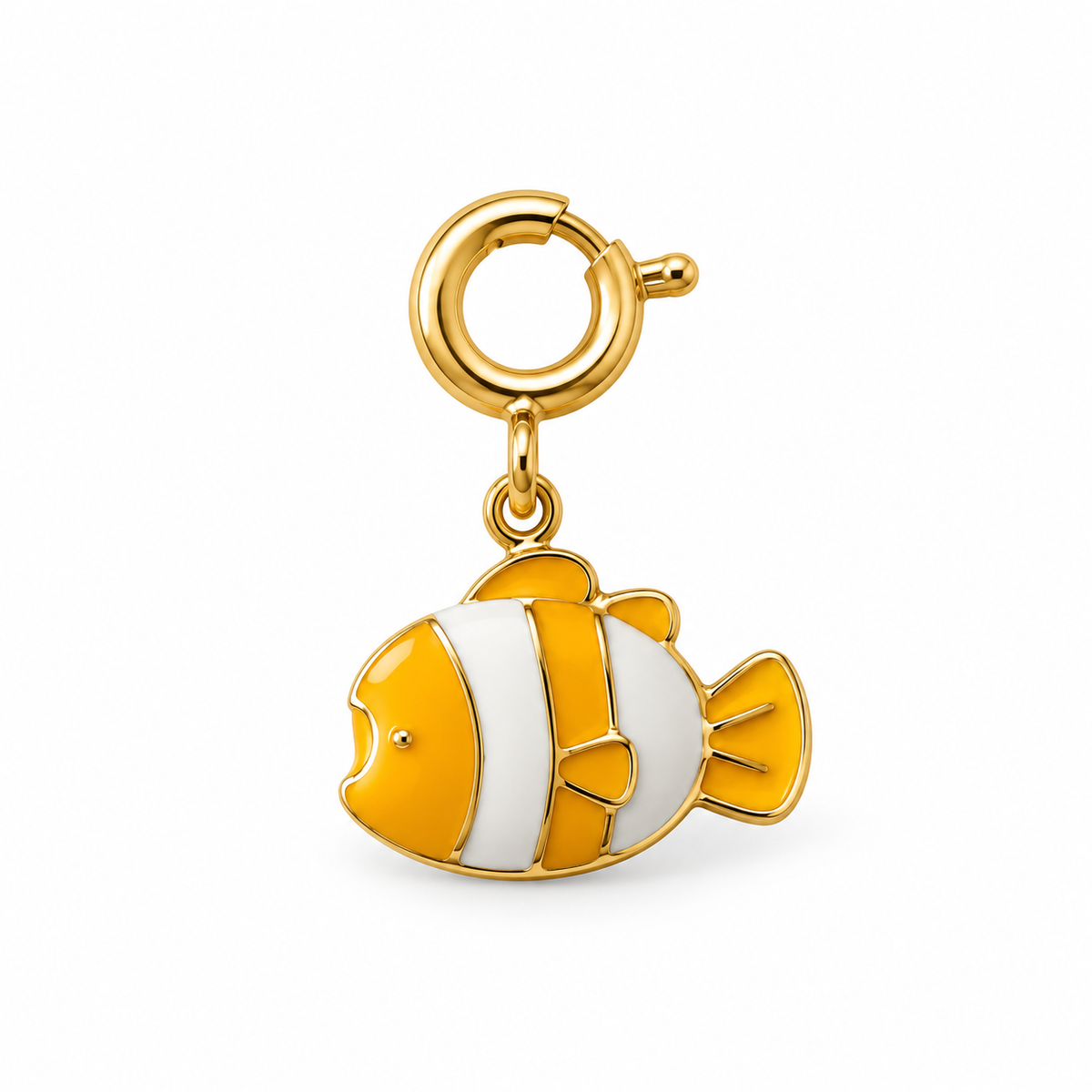 Tropic Fin Charm in Enamel
