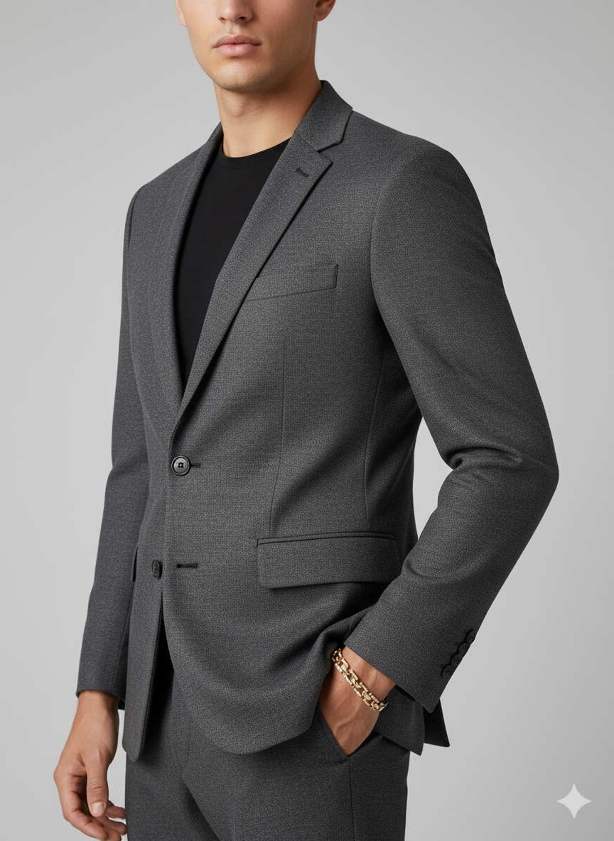 Men’s Rose Gold Link Bracelet with Stone Detailing