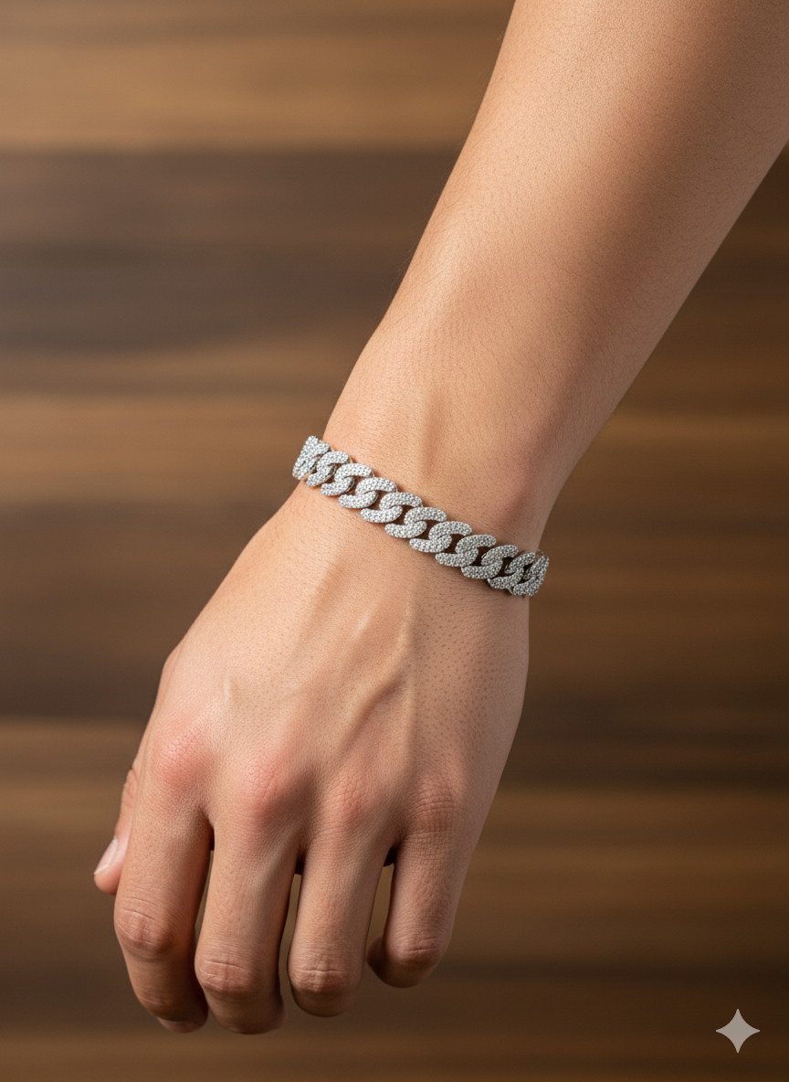 Men’s Silver Cuban Bracelet