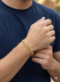 Men’s Gold Slim Cuban Link Bracelet