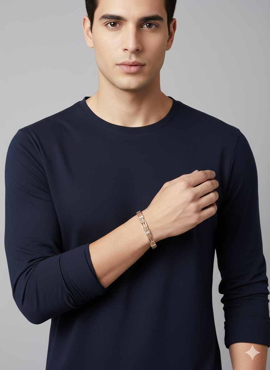 Gold Elegant Chain Men’s Bracelet